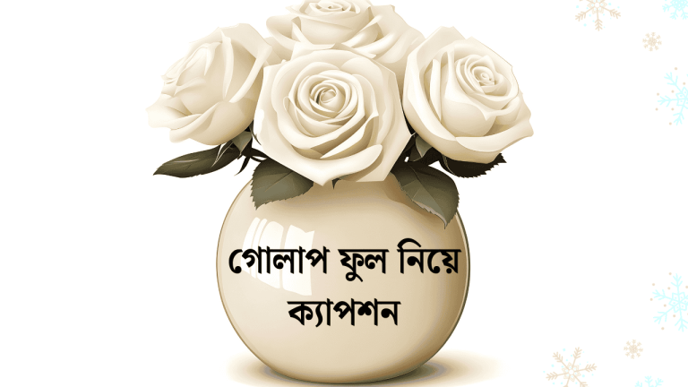 গোলাপ ফুল নিয়ে ক্যাপশন