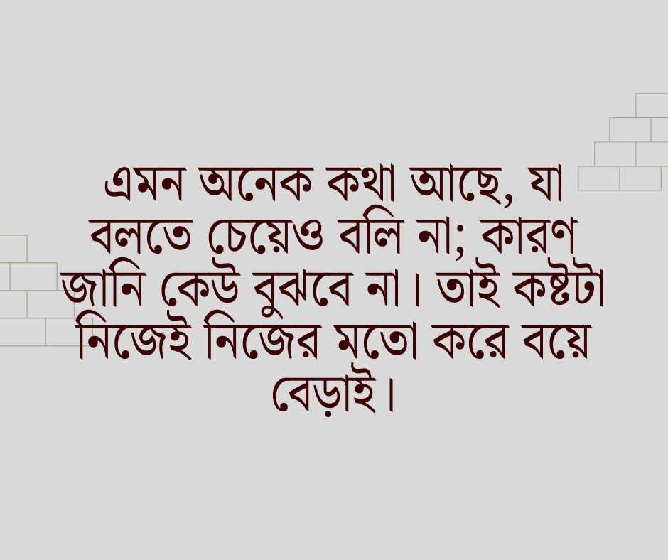 চাপা কষ্টের স্ট্যাটাস