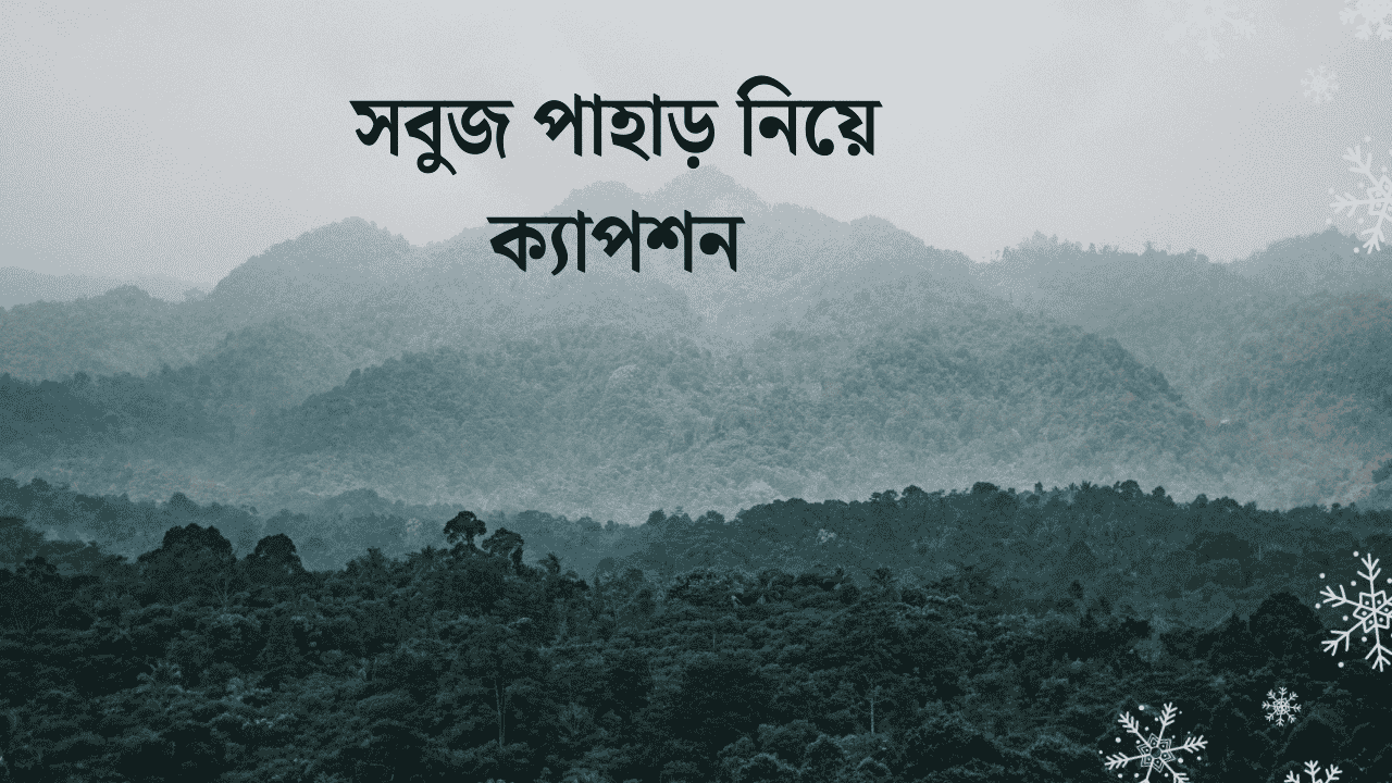 পাহাড় নিয়ে ক্যাপশন