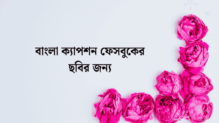 বাংলা ক্যাপশন ফেসবুকের ছবির জন্য