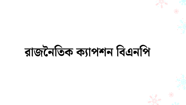 রাজনৈতিক ক্যাপশন বিএনপি