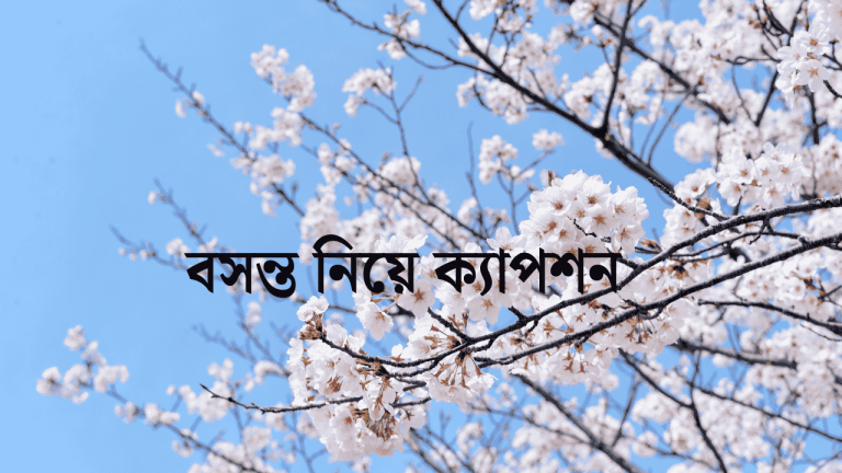 বসন্ত নিয়ে ক্যাপশন