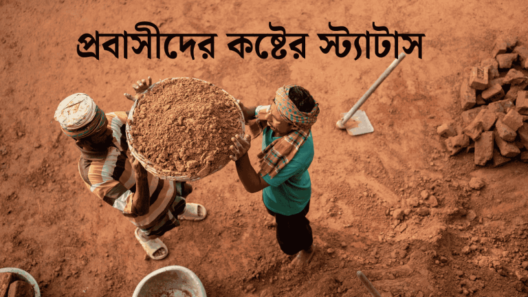 প্রবাসীদের কষ্টের স্ট্যাটাস