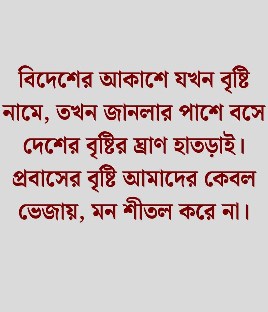 প্রবাসীদের কষ্টের স্ট্যাটাস