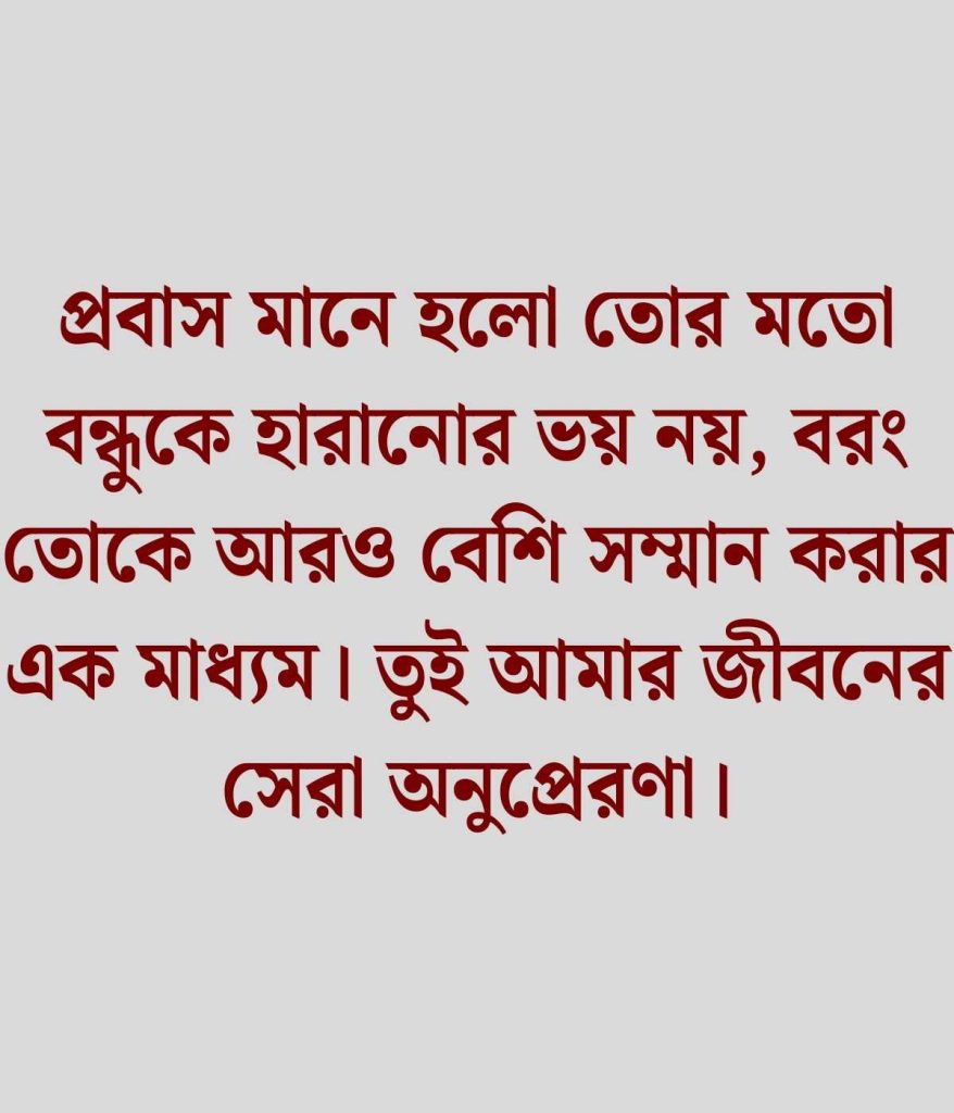 বন্ধুর প্রবাস জীবন নিয়ে স্ট্যাটাস