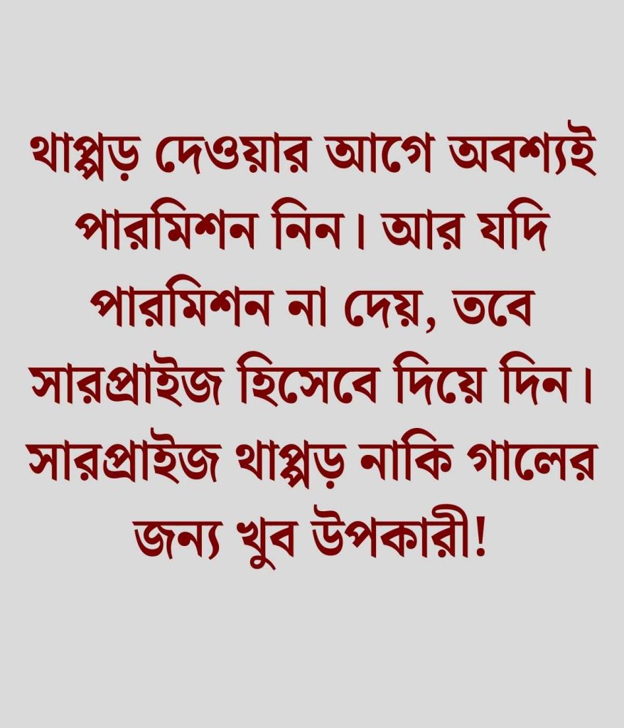 স্ল্যাপ ডে নিয়ে ক্যাপশন
