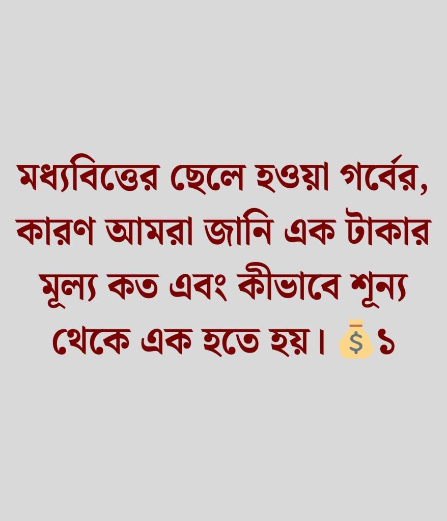 মধ্যবিত্ত ছেলেদের স্ট্যাটাস