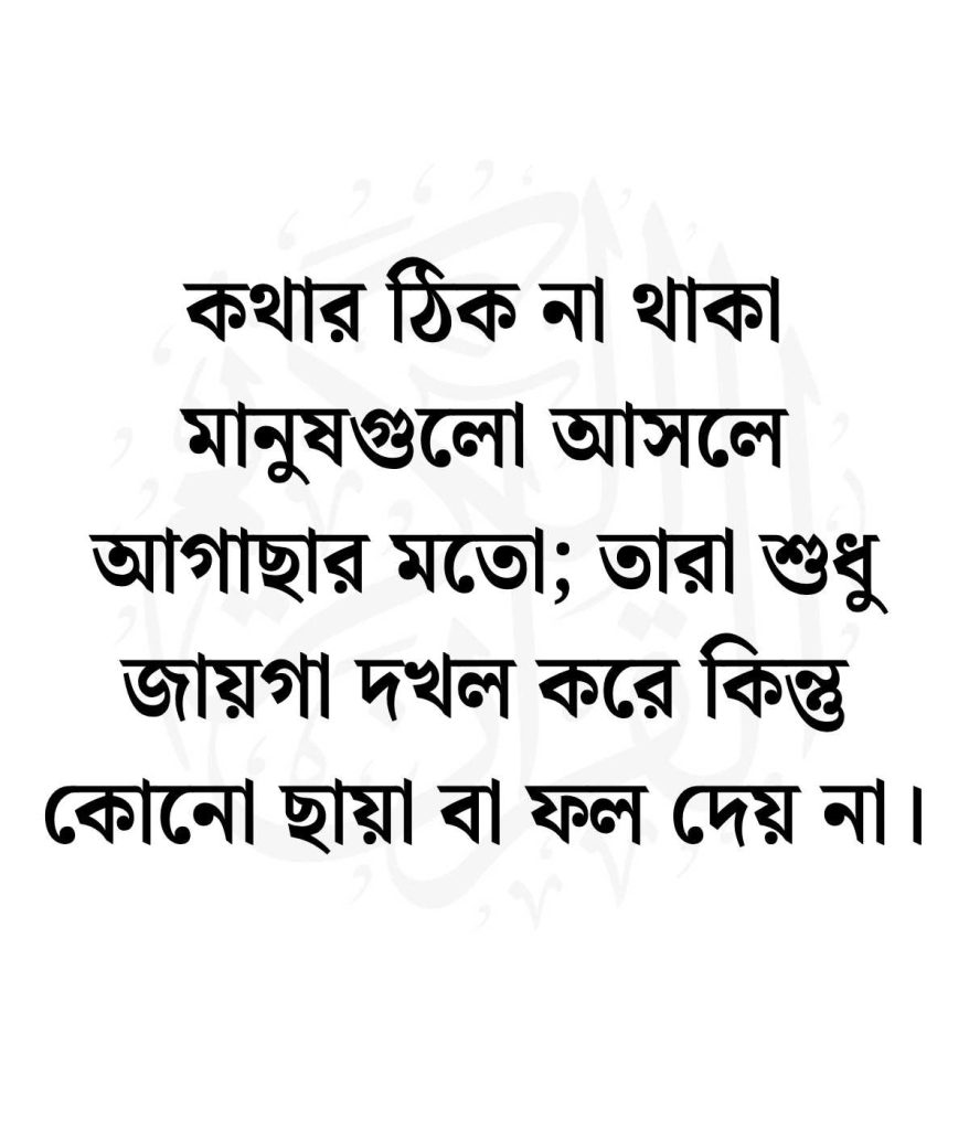 কথা দিয়ে কথা না রাখার উক্তি