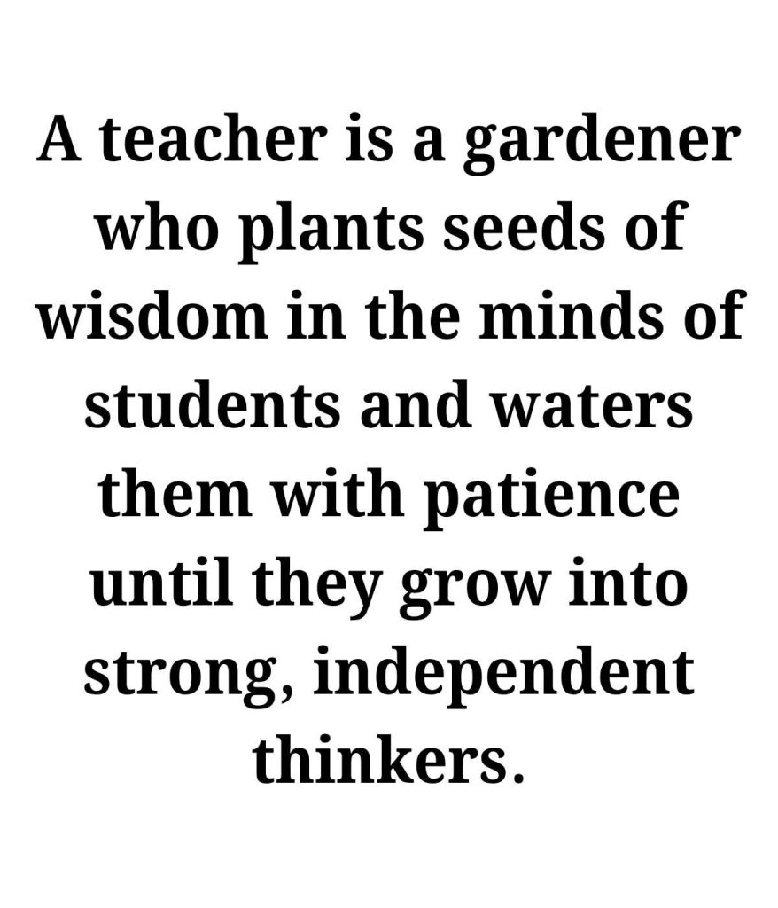 শিক্ষক নিয়ে ইংরেজি উক্তি