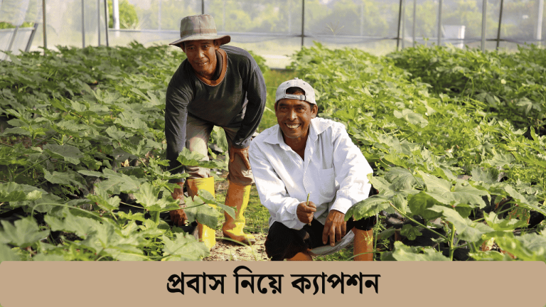 প্রবাস নিয়ে ক্যাপশন